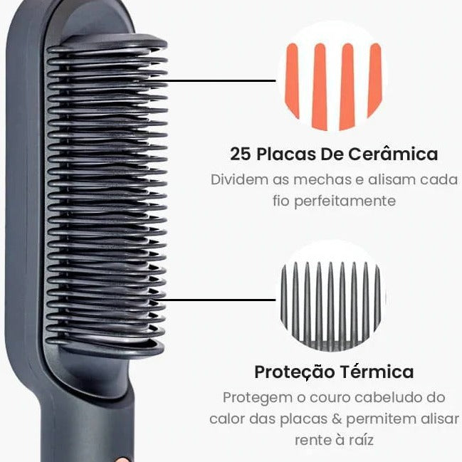 Escova Alisadora de Cabelo | Lançamento